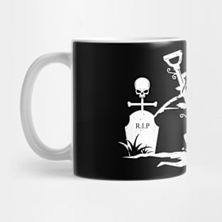 Gothic Graveyard - Vintage Crow Lover Skull Fanatic Mug